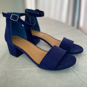 Rampage Cobalt Blue 2” Heel Sandal